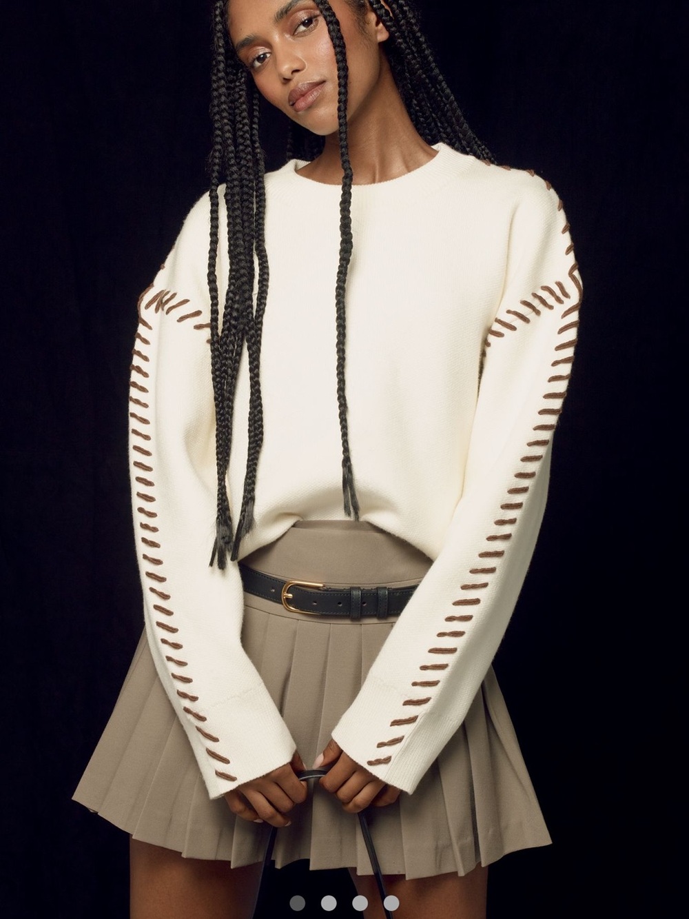 Anthropologie cream sweater